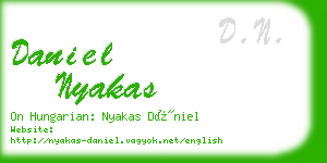 daniel nyakas business card